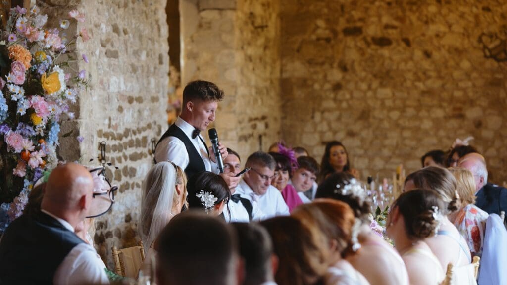 groom speech pentney abbey wedding breakfast