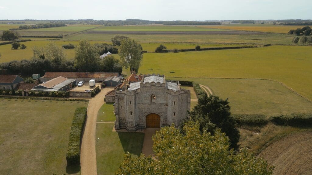 Pentney Abbey Aerial Shot