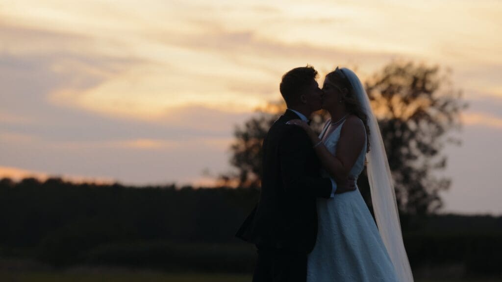 bride and groom holden hour at pentney abbey