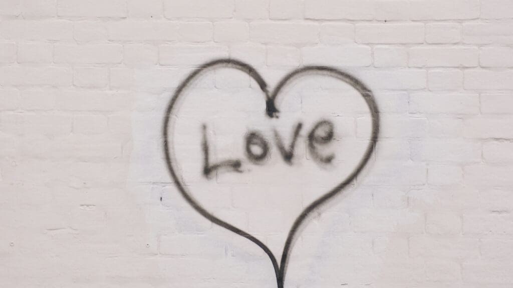 Love graffiti Norwich