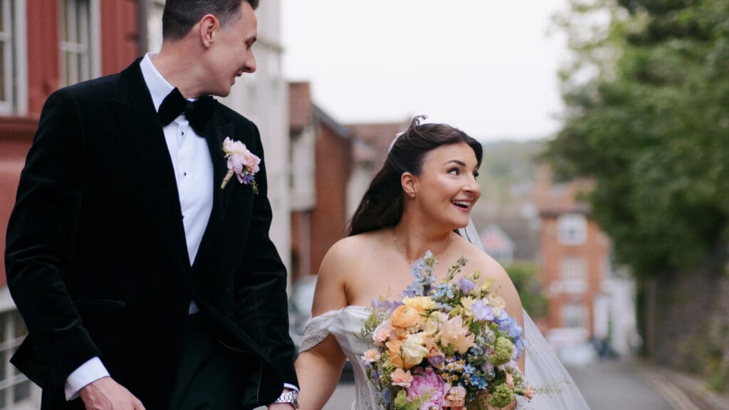 bride and groom in Norwich