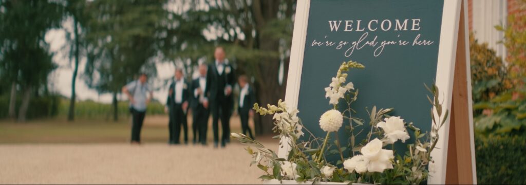 Groomsmen outside Reymerston Hall Norfolk Wedding