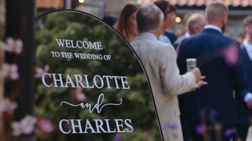 Guests mingling outside at The Hoste Arms in Norfolk